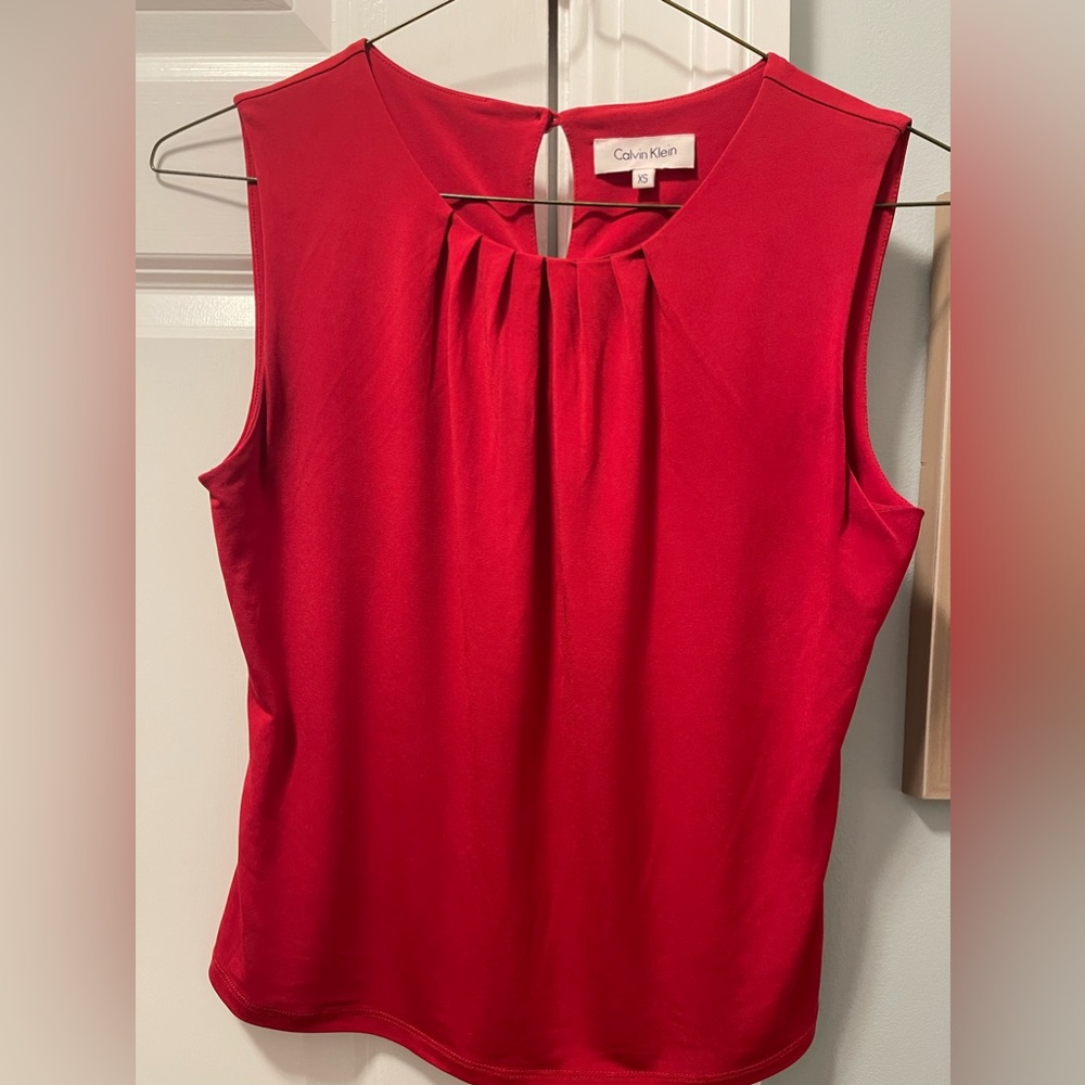 Calvin Klein red top